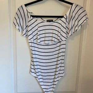 Striped bodysuit